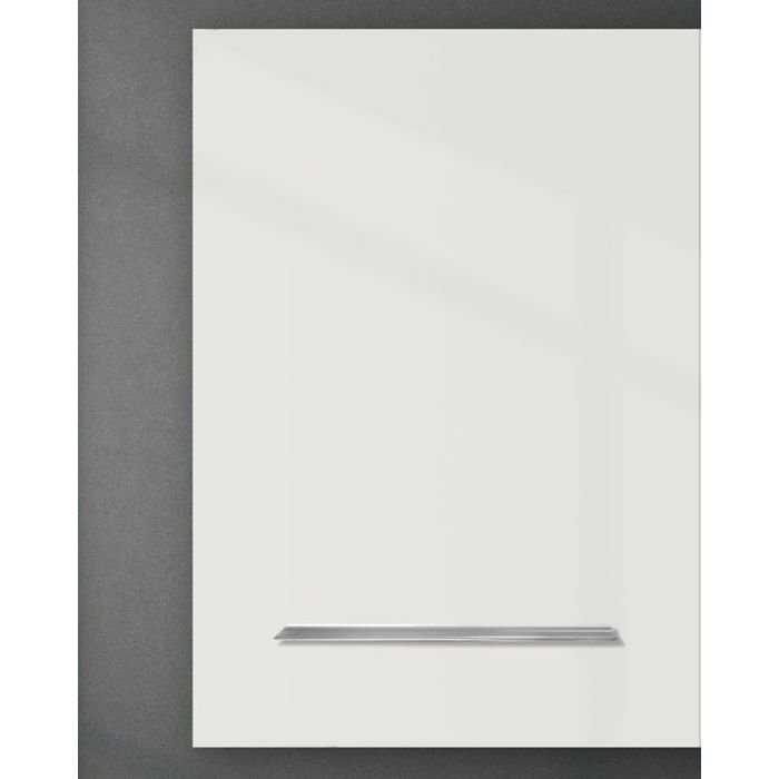 Aarco GlassRite Wall — white magnetic glass panel with marker tray