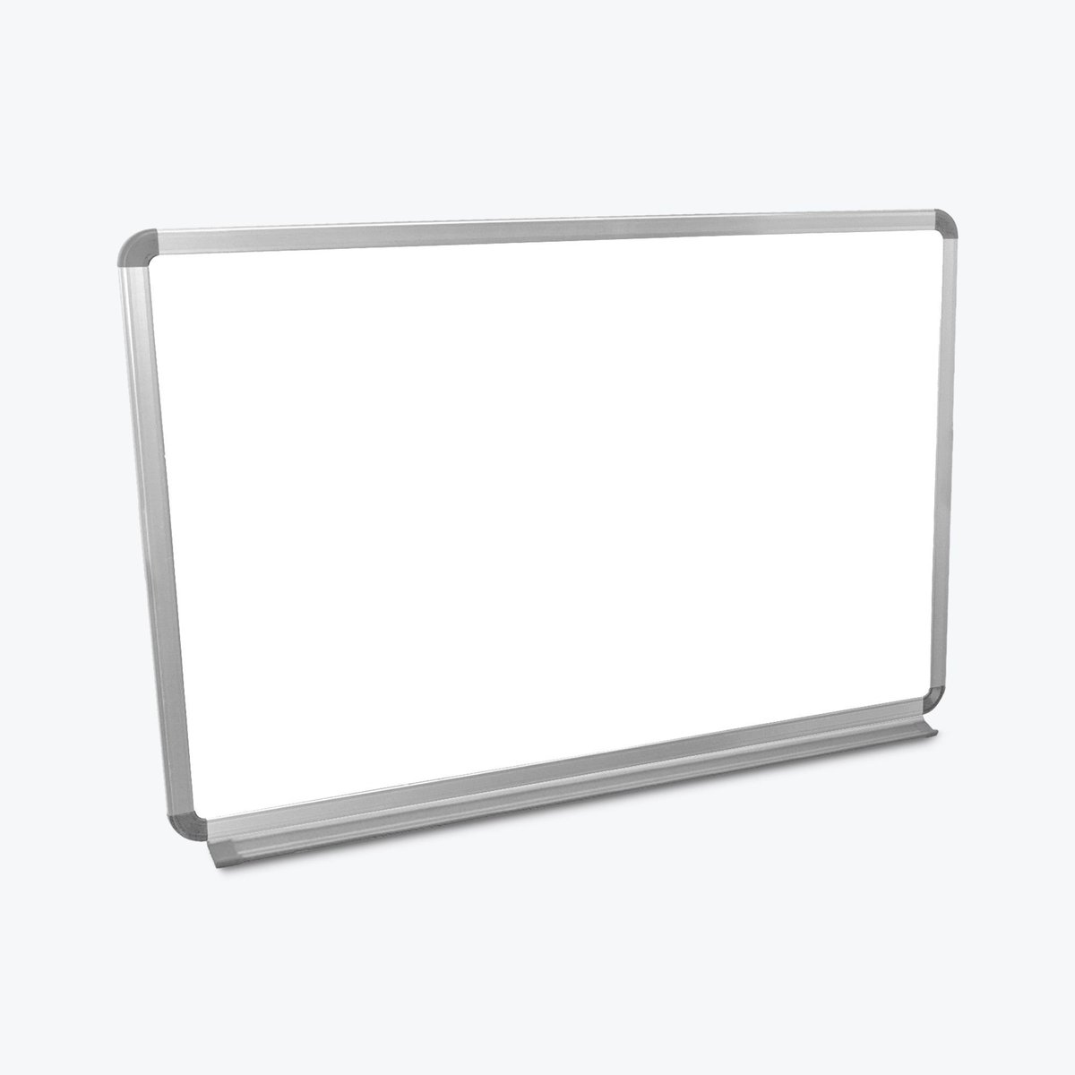 Luxor Workspaces 36 by 24 inch wall-mounted magnetic whiteboard with aluminium frame and marker tray